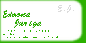 edmond juriga business card